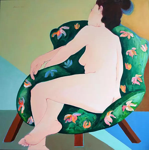 Aleksandra Adamczak - Green armchair