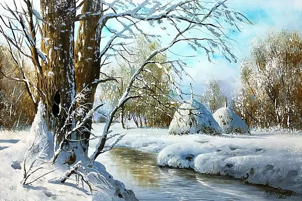 Marek Szczepaniak - Winter in the meadows