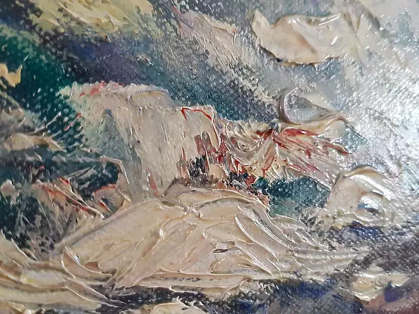 Bożena Mozolewska - Zima na plaży w Grzybowie