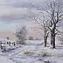 Marek Szczepaniak - En hiver, sur un chemin de terre