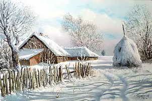Marek Szczepaniak - Winter in the countryside