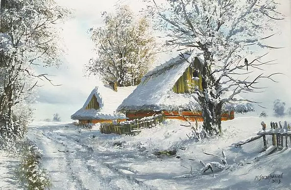 Marek Szczepaniak - Winter in the countryside