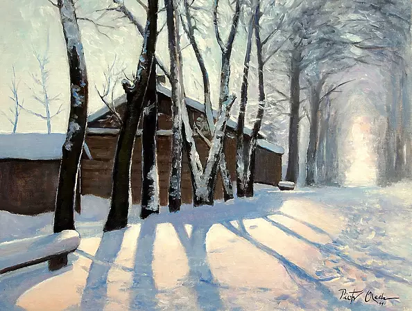 Piotr Olech - Winter auf dem Land