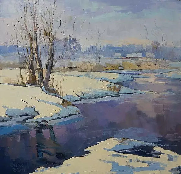 Daniel Gromacki - Winter on the river. Podlasie.