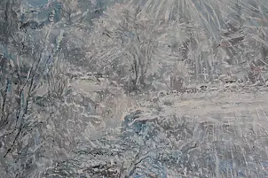 Eryk Maler, Winter, beginning of winter, 2026, Oil painting - canvas, 150 x 100