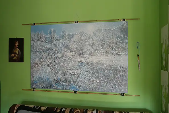 Eryk Maler, Winter, beginning of winter, 2026, Oil painting - canvas, 150 x 100