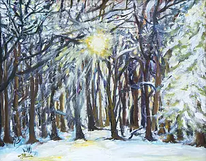   - Winter in the forest