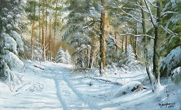 Marek Szczepaniak - Winter in the forest