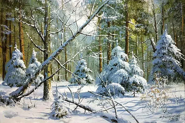 Marek Szczepaniak - Winter in the woods