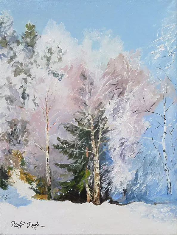 Piotr Olech - Winter in the forest