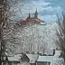 Zbigniew Bień - Winter der Burg im Hintergrund