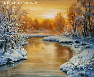 Lidia Olbrycht - Winter - sunset