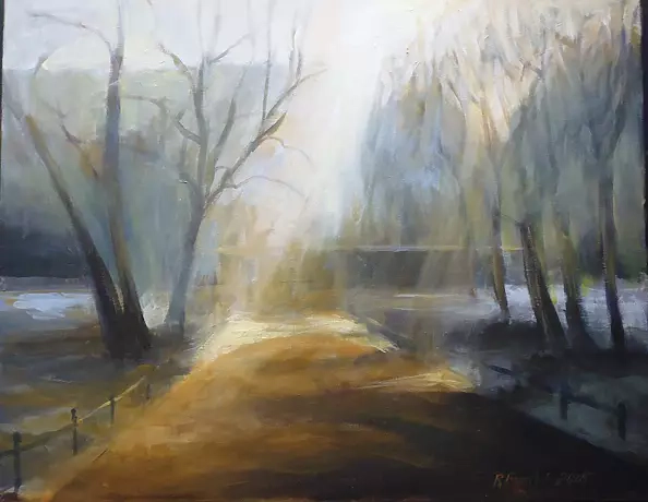 Renata Rychlik - Zimana Plantach w Krakowie