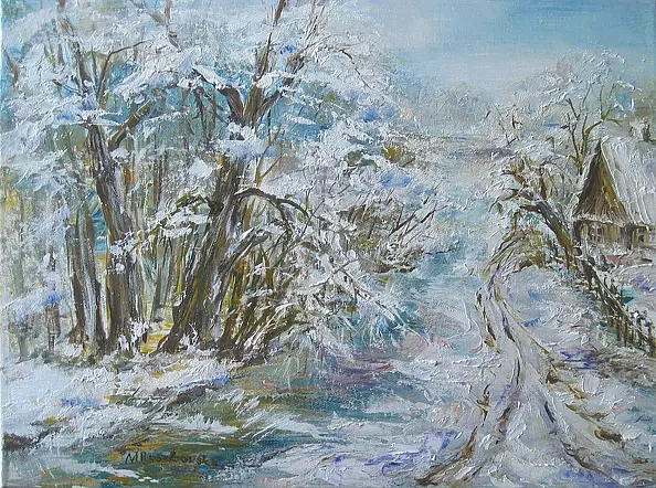 Maria Roszkowska - winter road