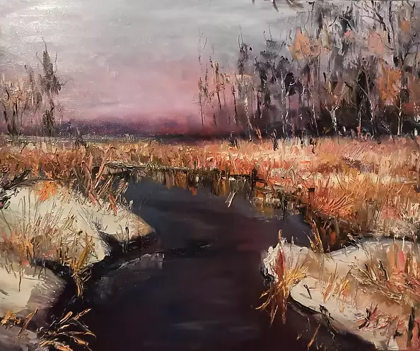 Marko Sapiołko - Winter river Narewka
