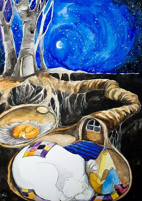 Adriana Laube - "Zimowe czytanie"