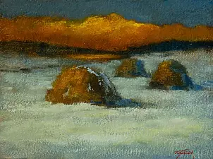 Tadeusz Gazda - Winter stacks LIII