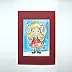 Anna Skowronek - Winter angel, watercolor, hand painted picture