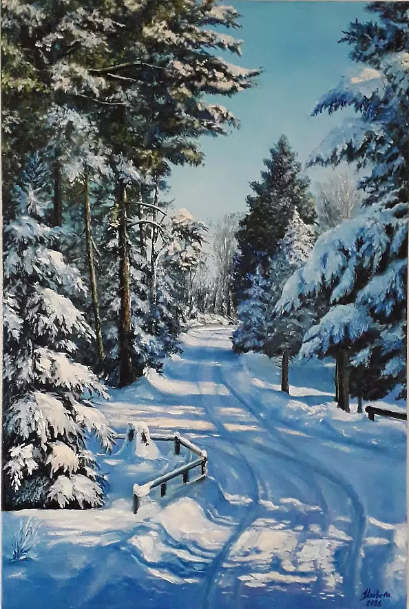 Iryna Lubera - A winter day