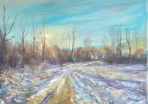 Kazimierz Komarnicki - Winter walk