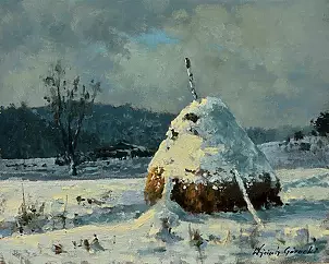 Wojciech Górecki - winter haystack