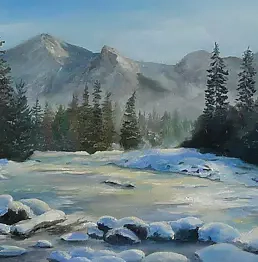 Agata Gumulska - winter stream