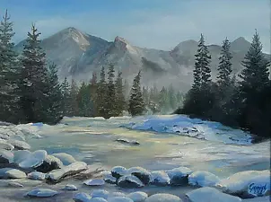 Agata Gumulska - Zimowy strumień