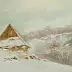 Kazimierz Hamada - Winterhütte in den Bergen