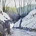 Krzysztof Michalski, Gorge d'hiver près de Kazimierz Dolny, Aquarelles - papier, 56 x 38