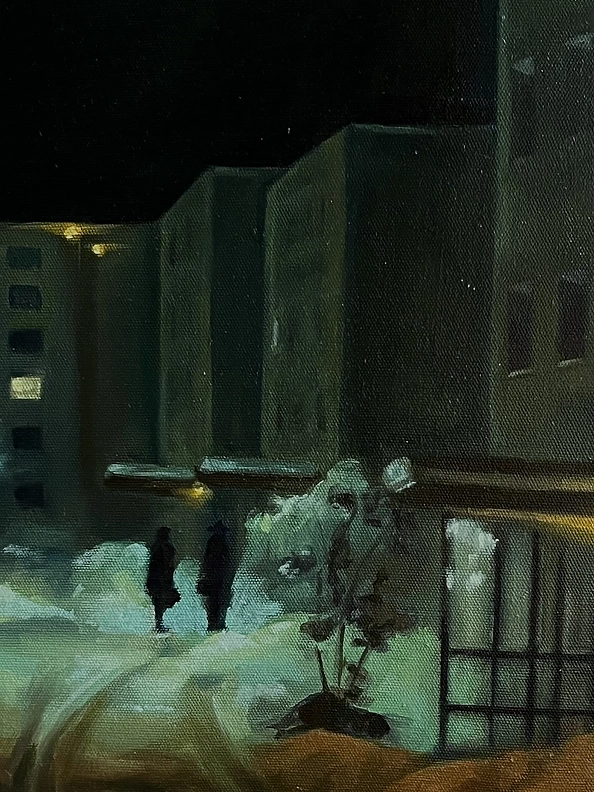 Magdalena Gałka - Winter evening in the new steelworks