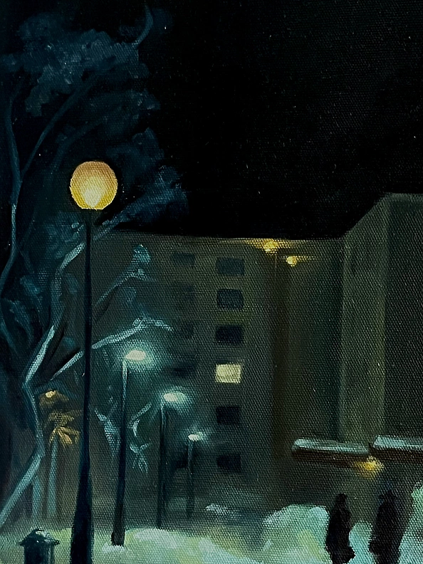 Magdalena Gałka - Winter evening in the new steelworks