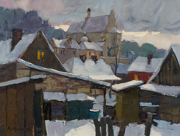 Krzysztof Michalski - Zimowy zaułek w Kazimierzu