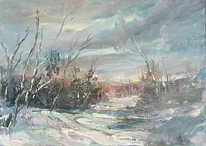Kazimierz Komarnicki - Winter twilight