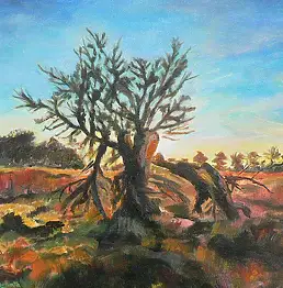 Małgorzata Marzęta,  сломанного дерева, Акрилова картина - , 50 x 40