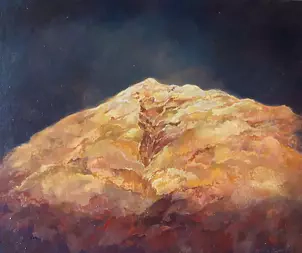 Agata Mazuś - "Golden Mountain - Sunset over Mount Everest"