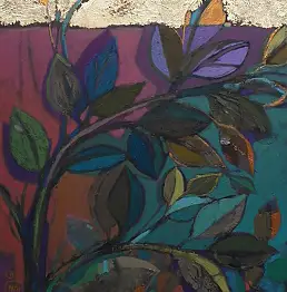 Tomasz Przychodzki, золотые листья, Масляная картина - холст, 40 x 60