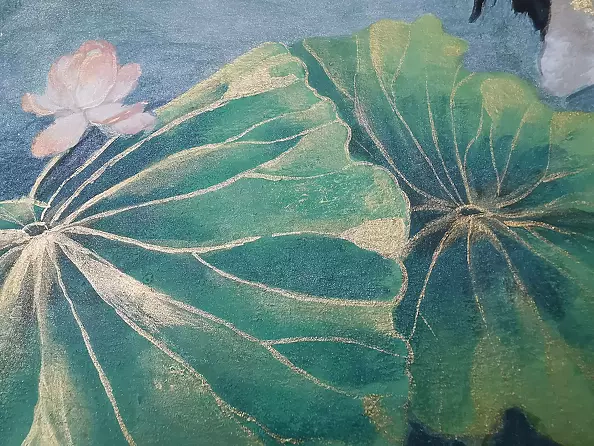 Monika Przerwa Tetmajer - Golden cranes on water