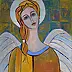 Magdalena Walulik - Złoty anioł 50 x 65