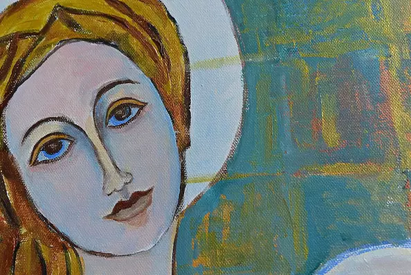 Magdalena Walulik - Golden angel 50 x 65