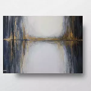 Paulina Lebida - Złoty las-obraz akrylowy 100/70 cm 