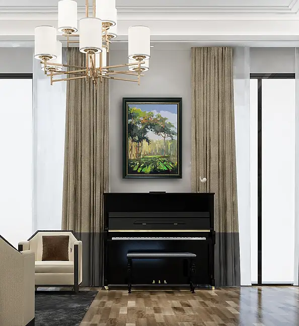 Henadzy Havartsou, Il respiro dorato dell'autunno, Quadro a olio - tela, 50 x 70
