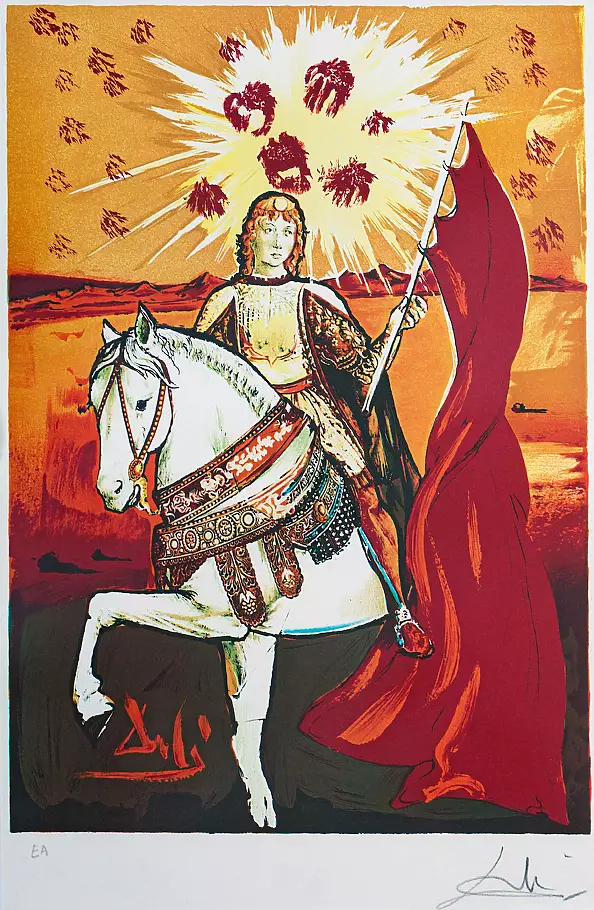 Salvador Dali - Złoty rycerz