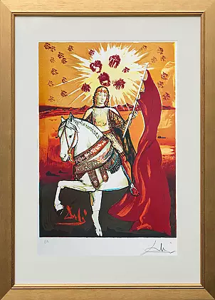 Salvador Dali - The golden knight