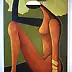 Bożena Kamińska, "Alba Dorata", Dipinto acrilico - , 50 x 70