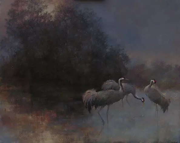 Ewa Lasek - Twilight on the pool