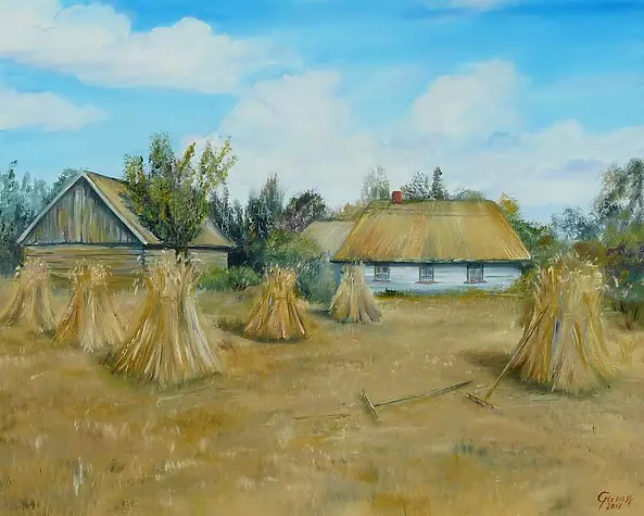 Agata Gumulska - Żniwa 50x60