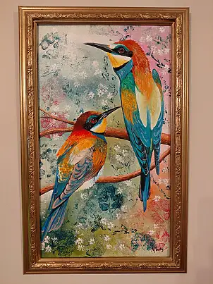 Agnieszka Mantaj, , Dipinto acrilico - pannello, 66 x 41