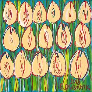   - Żółte Tulipany, rok 2018, akryl na płótnie