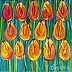 Edward Dwurnik - Żółte tulipany
