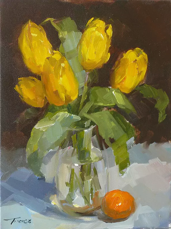 Krzysztof Tracz - yellow tulips